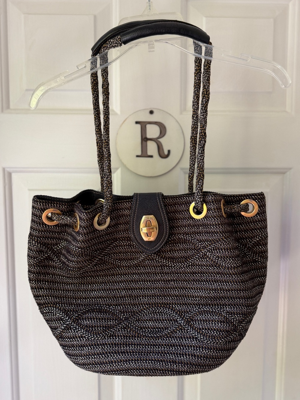 Eric Javits Shenia Squishee Metallic Woven Tote